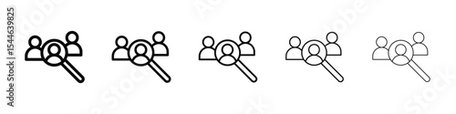 Hiring icon filled flat sign concept for web design.