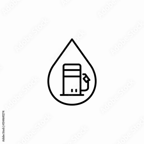 drop fuel icon sign vector