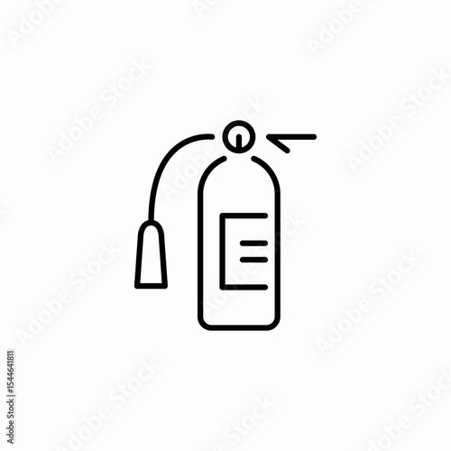 fire extinguisher icon sign vector
