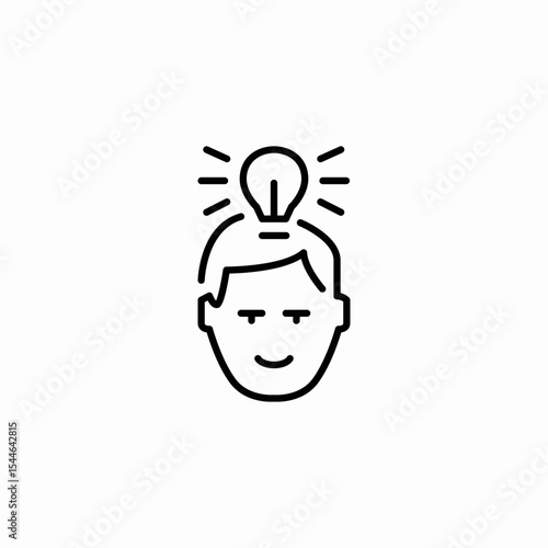 idea moment icon sign vector