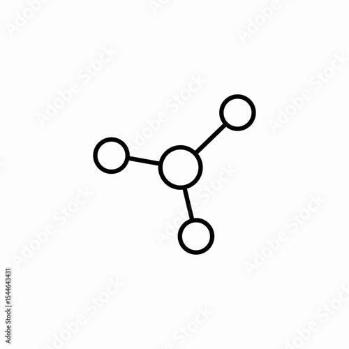 molecule structure icon sign vector