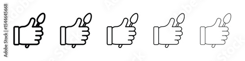 Good food icon filled flat sign concept for web design.