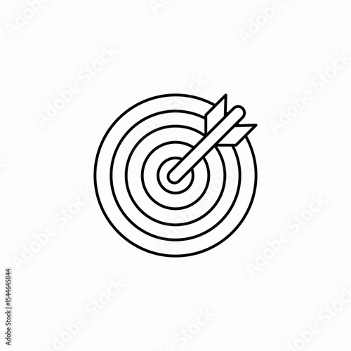 target reached icon sign vector