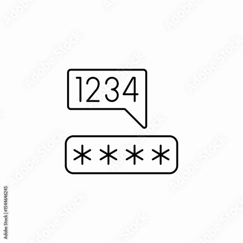 weak password icon sign vector