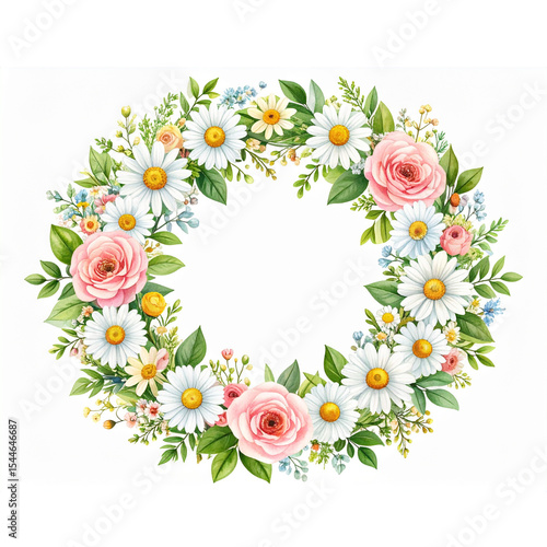 Wedding floral wreath PNG clipart transparent