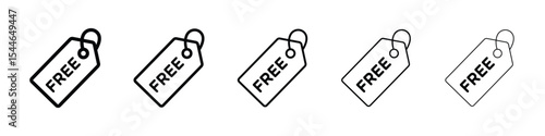 Free tag icon filled flat sign concept for web design.