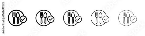 Food safety icon filled flat sign concept for web design.