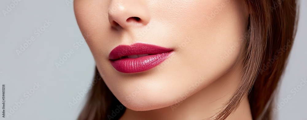 clean soft lip moments Close-up portrait of a woman showcasing her beautiful lips with stylish makeup and smooth skin. clean soft lip moments Close-up portrait of a woman showcasing her beautiful lips with stylish makeup and smooth skin.