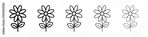 Flower icon filled flat sign concept for web design.