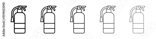 Fire extinguisher icon filled flat sign concept for web design.