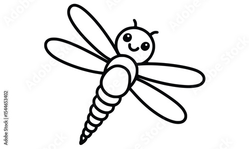 dragonfly cartoon illustration