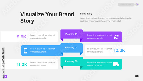 Editable infographic for phases, solutions, or methods