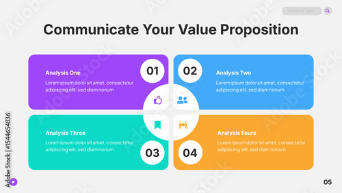 Editable infographic for four phases, solutions, or methods