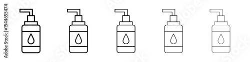 Face cleanser icon filled flat sign concept for web design.