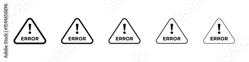 Error icon filled flat sign concept for web design.