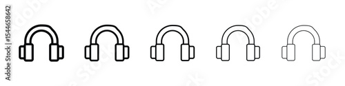 Ear muffs icon filled flat sign concept for web design.