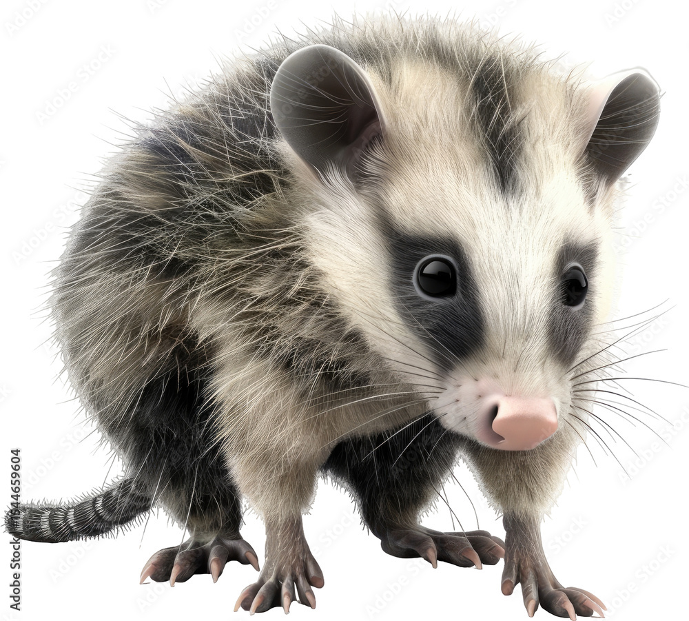 Obraz premium Close-up of a opossum-like animal.