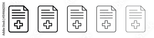 Diagnosis report icon filled flat sign concept for web design.
