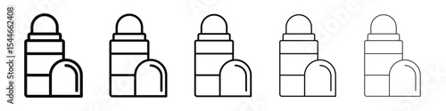 Deodorant roll on icon filled flat sign concept for web design.