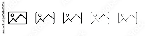 Default image icon filled flat sign concept for web design.