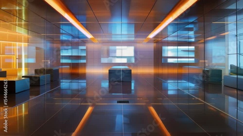 Modern architecture interior space