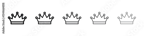 Crown icon filled flat sign concept for web design.