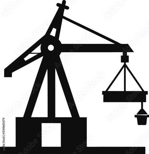 oil pump vector illustration