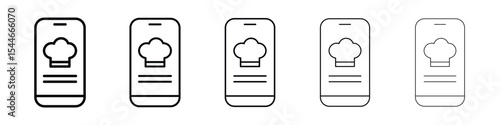 Cooking apps icon filled flat sign concept for web design.