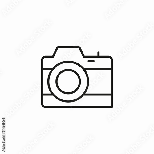 vintage photo camera icon sign vector