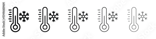 Cold icon filled flat sign concept for web design.