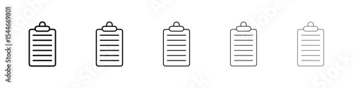 Clipboard icon filled flat sign concept for web design.