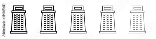 Cheese grater icon filled flat sign concept for web design.
