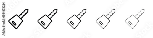 Car key icon filled flat sign concept for web design.