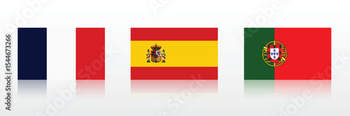 National Design Featuring France, Spain, and Portugal Identity