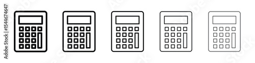 Calculator icon filled flat sign concept for web design.