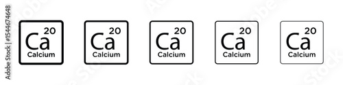 Calcium icon filled flat sign concept for web design.