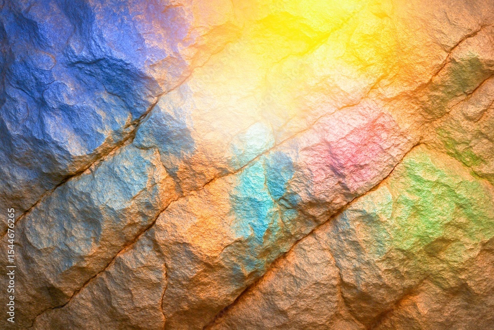 custom made wallpaper toronto digital“Earth Crust Glows in Teal, Magenta and Golden Hues”
