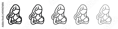 Breastfeeding icon filled flat sign concept for web design.
