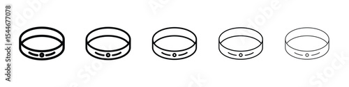Bracelet icon filled flat sign concept for web design.