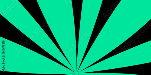 Abstract background with ray's retro starburst abstract. Sunburst background vector illustration pattern beam rays. green and black spiral retro sunburst background.  Retro,