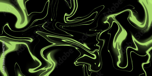 Abstract green and black acrylic pour liquid marble surface design. Acrylic pour onyx marble oil paint background illustration. Vintage modern high-quality wallpaper image theme.