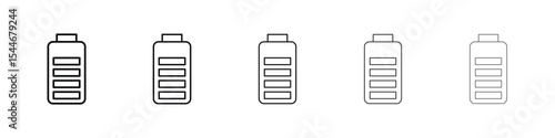 Battery icon filled flat sign concept for web design.