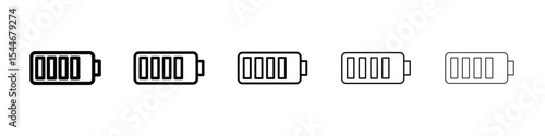 Battery icon filled flat sign concept for web design.