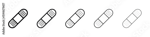 Band aid icon filled flat sign concept for web design.