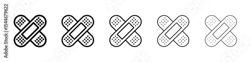 Bandage icon filled flat sign concept for web design.