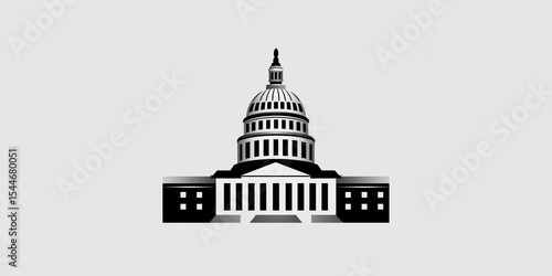 Historic capitol building washington d.C. Architectural landmark urban environment captivating view civic significance