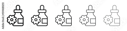 Bach flowers icon filled flat sign concept for web design.