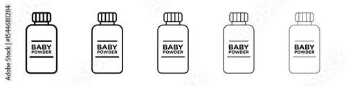 Baby powder icon filled flat sign concept for web design.
