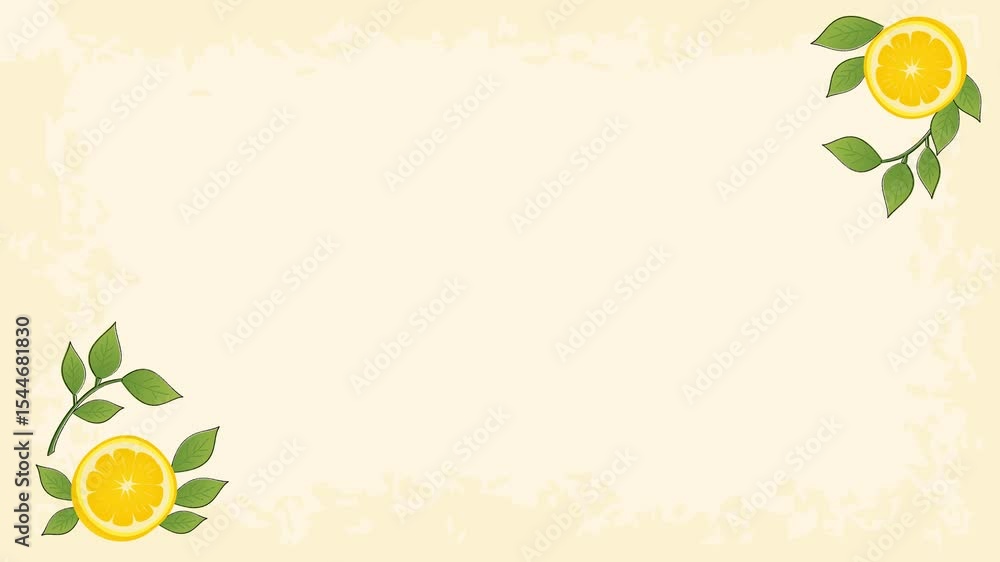 4K Summer Citrus Frame Animated Background. Looping Lemon Border Motion. Seamless looping background with citrus lemon borders on a soft pastel canvas. Great for summer videos and refreshing tropical 4K Summer Citrus Frame Animated Background. Looping Lemon Border Motion. Seamless looping background with citrus lemon borders on a soft pastel canvas. Great for summer videos and refreshing tropical