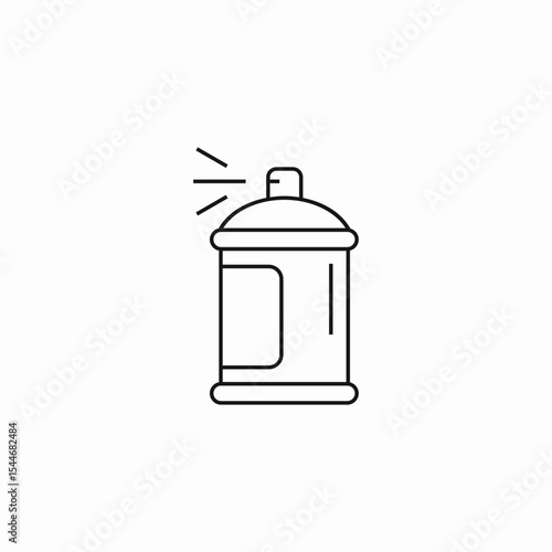 spray paint can icon sign vector